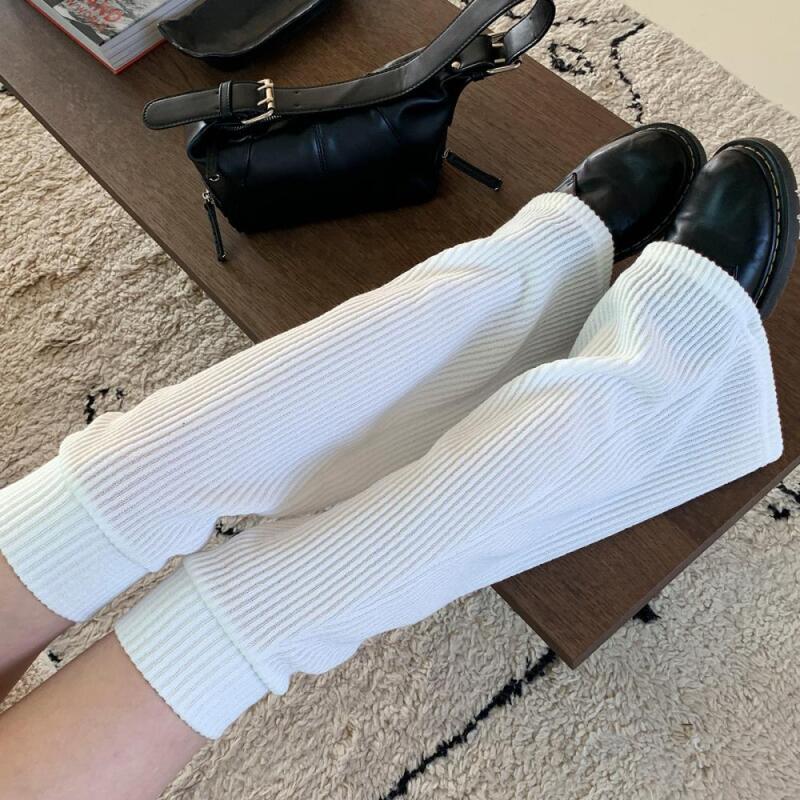 

Women s Spring Fashion Retro Banding Leg Warmers A28105_Ivory