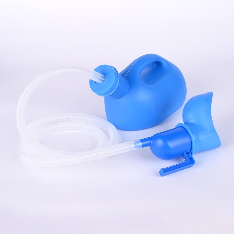 2000ml Portable Male Urinal with Lid - Large Capacity Bedside Urine Collector for Adults & Elderly