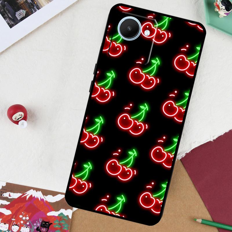 Kirschfrucht Süße Collage Für Realme GT 7 Pro GT 6 5 6T 10 11 12 13 14 Pro Plus C61 C53 C51 C21Y C25S C75 C55 C67 Hülle