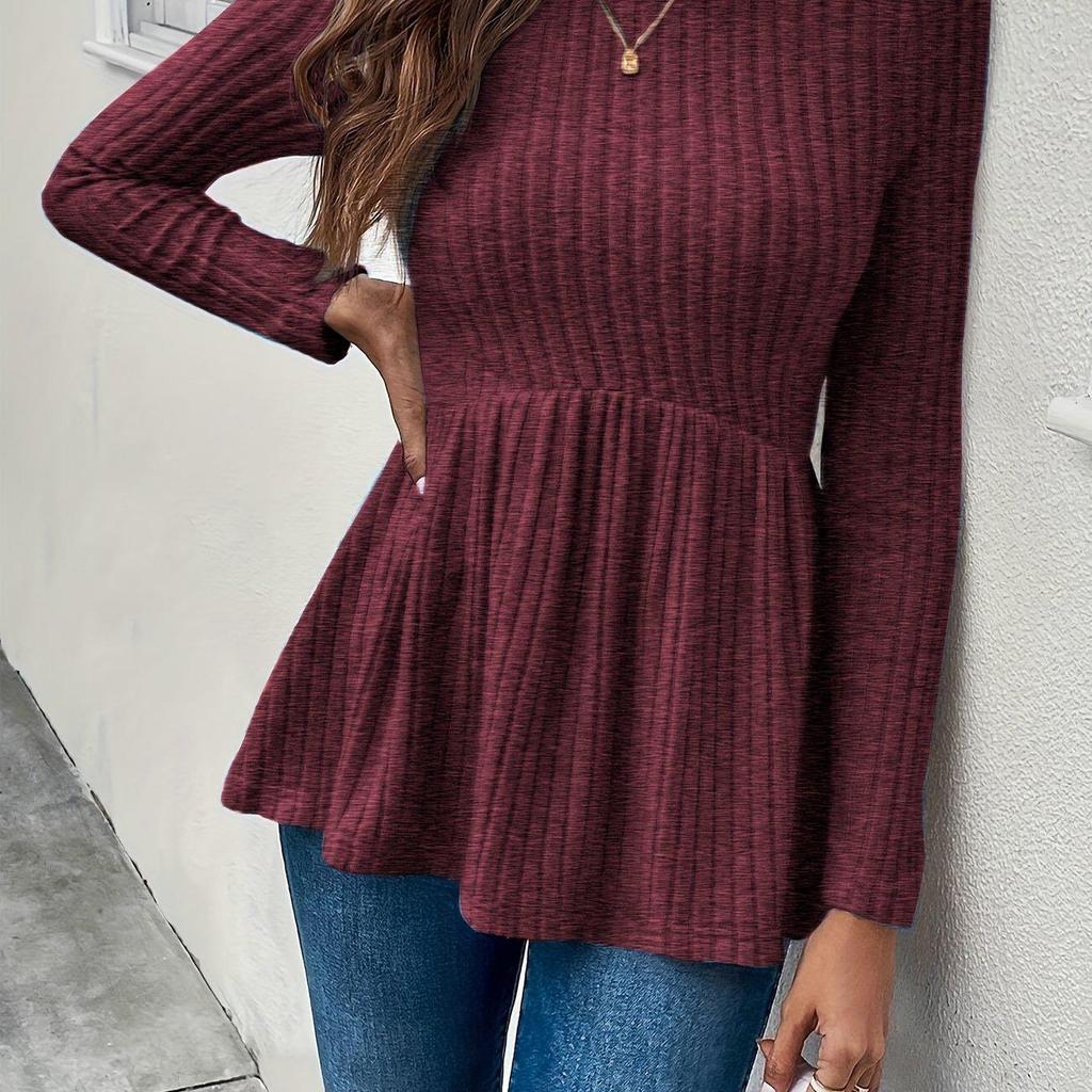 Autumn Winter Versatile Long Sleeve Maternity Pullover Dress