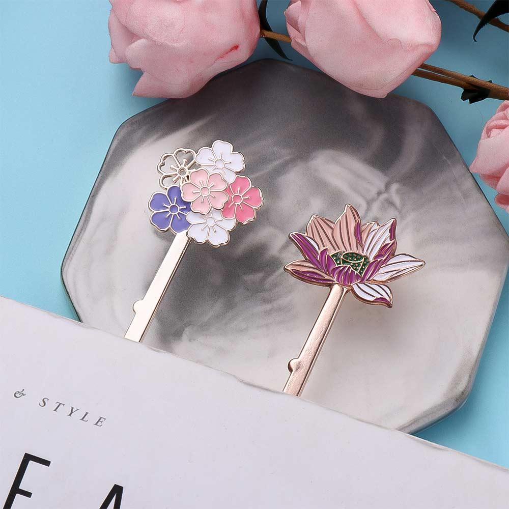 Special Lotus Flower School Supplies Students Page Label Reading Assistant Book Support Bookmarks