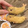 Lovely Tempura Dumplings Food Stuffed Key Chain Doll Plush Toy Keychain Key Holder Bag Pendant Party Favor Gift