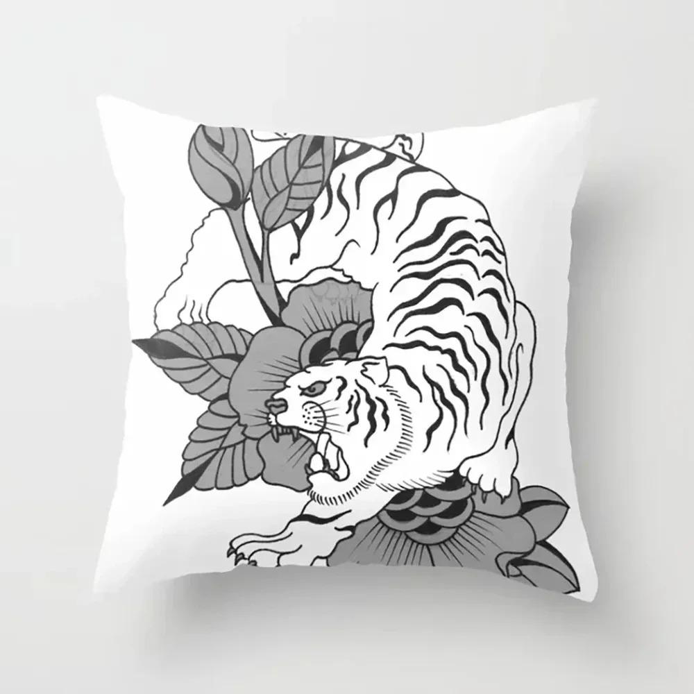 Abstract Pattern Decorative Pillow Cover Car Sofa Square Cushion Pillow Cover