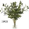 2/6/9PCS Olive Branches Artificial Plants Greenery Stems Olive Leaves Fake Fruits Silk Plants