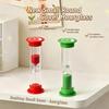 1/6 Pcs White Sand With Clear Glass Body Round Cover Perfect For Teeth Brushing Cooking Home Desktop Decoration