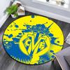 Villarreal Club De Fútbol,Round Area Rug,Carpet Rug for Living Room Bedroom Sofa Playroom Decor,Non-slip Floor Mat