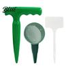 Outdoor Soil Digger Seeds Dispenser, Handheld Garden Seeder Sower with 5 Dial Settings, Ergonomic Plastic Planting Hole Puncher Dibber, Plant Labels,