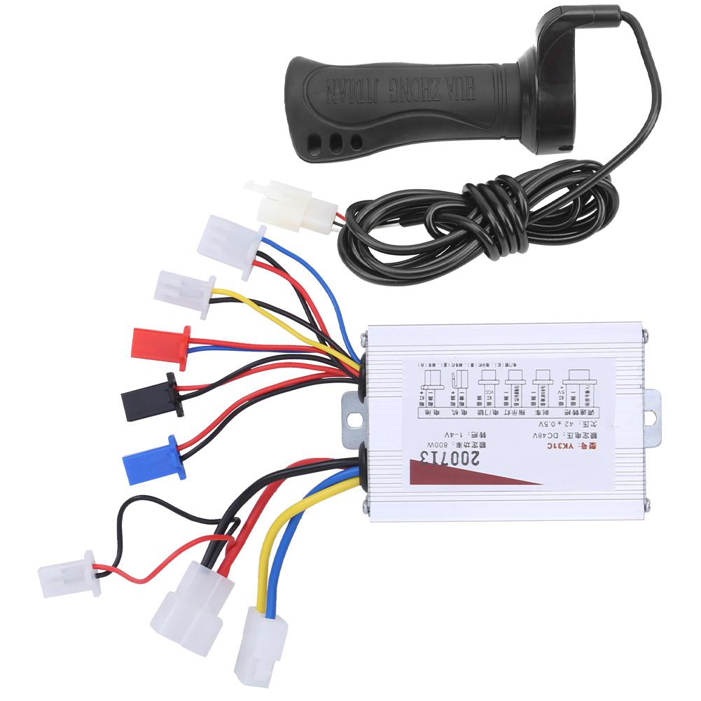 

48V 800W Controller Extended Cable Single Hand Grip Set Electric Bicycle Handlebar
