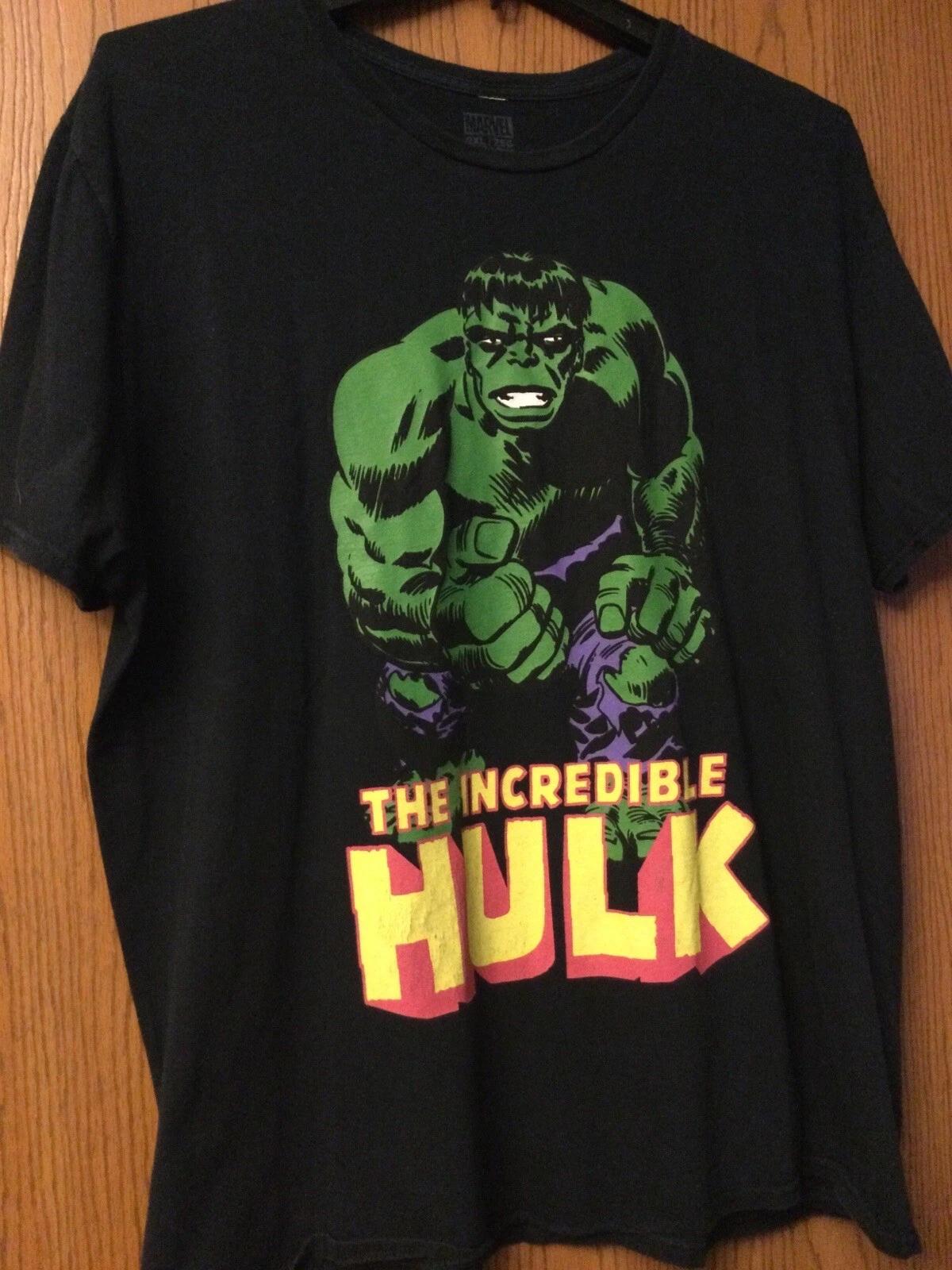 The Incredible Hulk - Black Shirt - Marvel - 2XL. 2XL