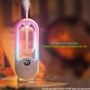 Digitaler Aromatherapie-Diffusor mit Stimmungslicht 1000mAh Auto-Spray 5 Modi Timer Luftbefeuchter für Schlaf Ätherischer Öl-Diffusor 50ml