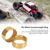2 PCS RC Brass Internal Beadlock Clamp Ring for FMS FCX24 1/18 1/24 RC Car Replacement Wheel Hub Weight Ring