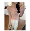 Spicy Girl Halter Neck Lace Ribbon Top 2025 – Chic, Stylish Women's T-Shirt with Pure, Elegant Design