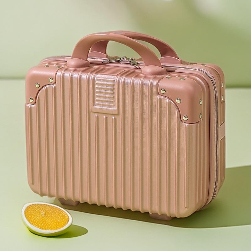 Customized 14-Inch Mini Makeup Case with Combination Lock – Portable Travel Handbag