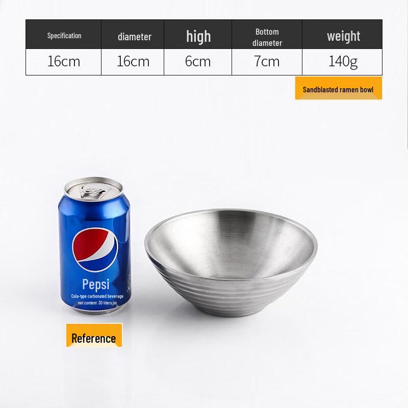 Jingbaodi Korean 304 Stainless Steel Flared Bowl Set