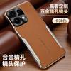 For Oppo Reno16 /Oppo Reno16 Pro Leather Case Anti-Fingerprint Wear-Resistant Impact-Resistant Lens Coverage Plated Soft Cover