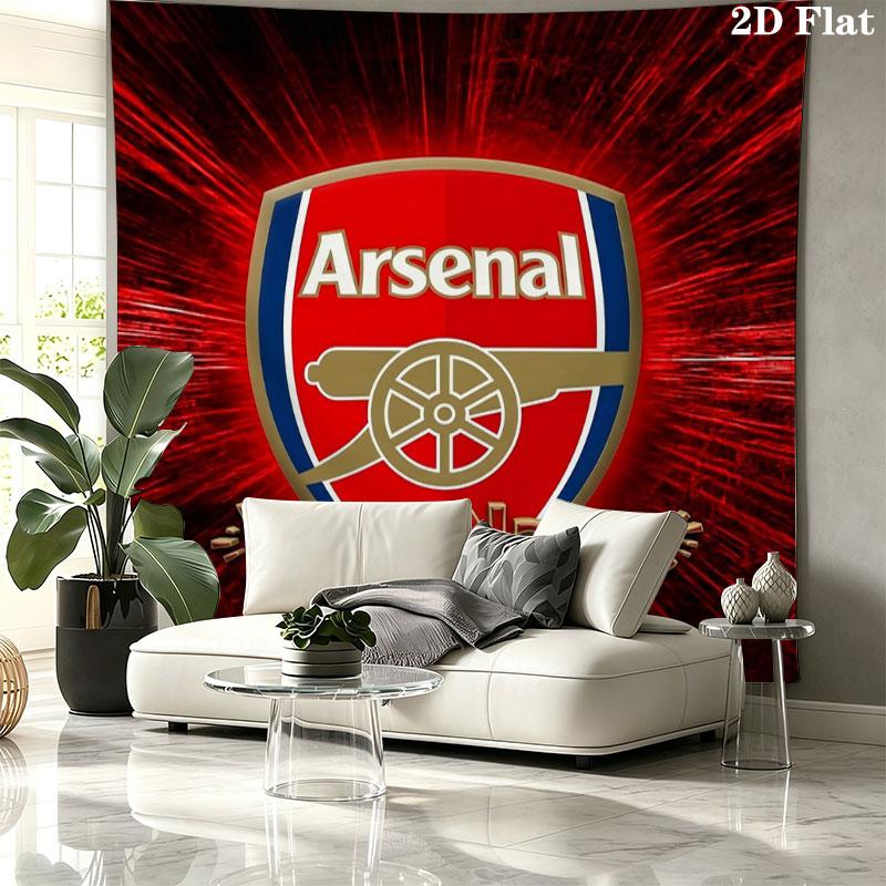 Arsenal F Custom Name Wall Tapestry Aesthetic Wall Hanging Printed Fabric Blanket Decorative Tapestries for Bedroom Living Room Home Decor