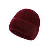 Middle-aged warm wool hat women's autumn and winter piled thickened knitted hat elderly versatile ear protection wool hat