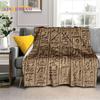 3D Pharaoh Hieroglyphic Egyptian Mythology Soft Blankets,Keep Warm Throw Blanket Comfortable for Picnic Beds Sofa Home Bedroom