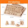 Wooden Alphabet Blocks Educational Toy For Kids Learning And Recognition Set