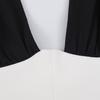 Womens 2026 Sleeveless Mini Dress Color Block Patchwork Casual Loose Straight