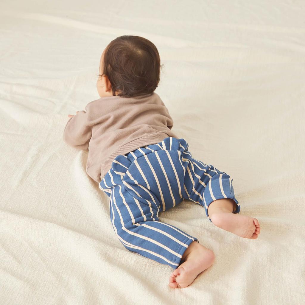 Kalhoty pro teplé 80 pruhované kartáčované medvědí uši podzim zima jít do jít děti oblečení Ever Closet [ever closet] miminka, chlapci, dívky, podzim/zima,