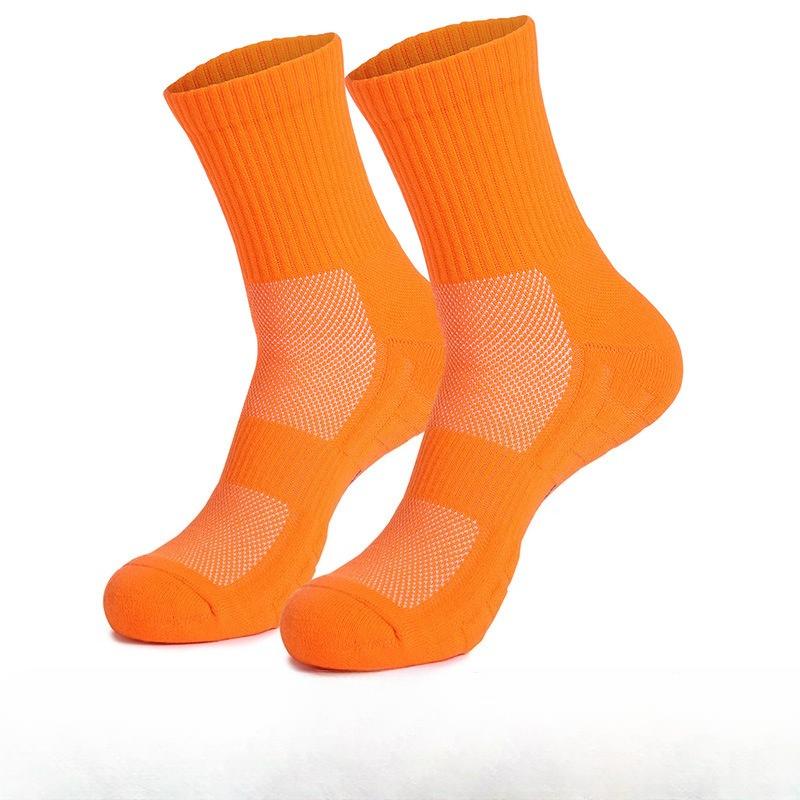 Men's Spring and Autumn Solid Color Professional Badminton Running Basketball Towel Bottom Shock Retarding Tube Socks