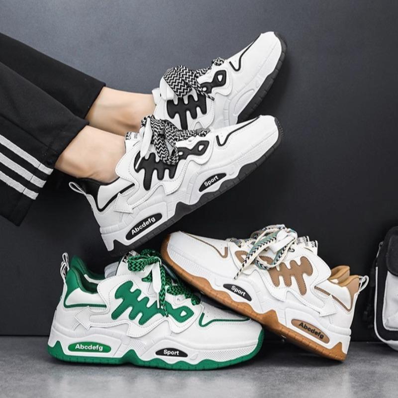 Fashion Luxury Hip Hop Originality Men Casual Shoes 2025 New Comfortable Platform Sneakers Fashion Lace-up Tennis Vulcanzied Sport Shoes