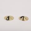 2Pcs Portable Finger Cymbal Traditional Mini Belly Dance Cymbal Early Education Professional Finger Dial Pads Education Props