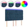 VidaXL LED Headboard Bedroom Furniture Double Bed Accessory Head of Bed Frame Interior Dark Blue 3122812