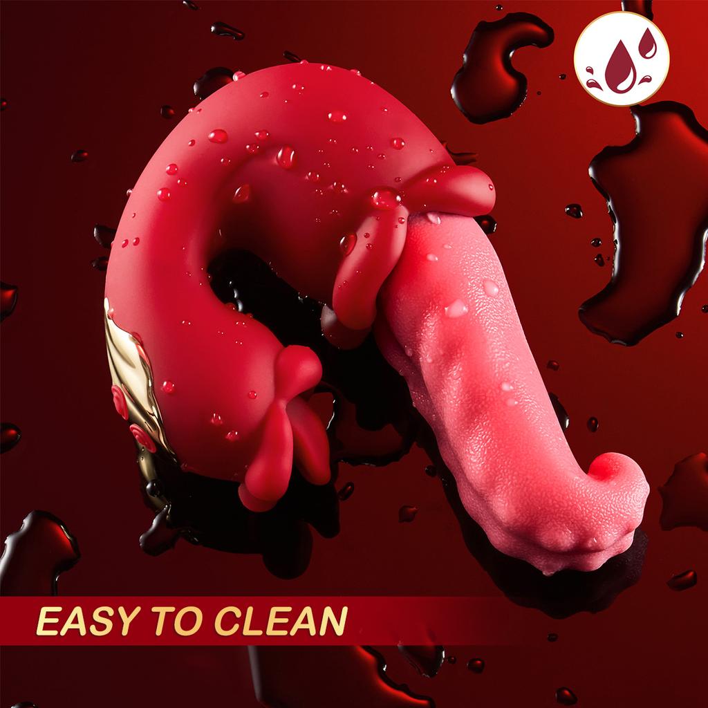 Powerful Tongue Licking Clitoral Vibrator for Women Clitoris Stimulator G Spot Dildo Female Vagina Massager Vibrating Climax Sex Toy Adult Masturbator