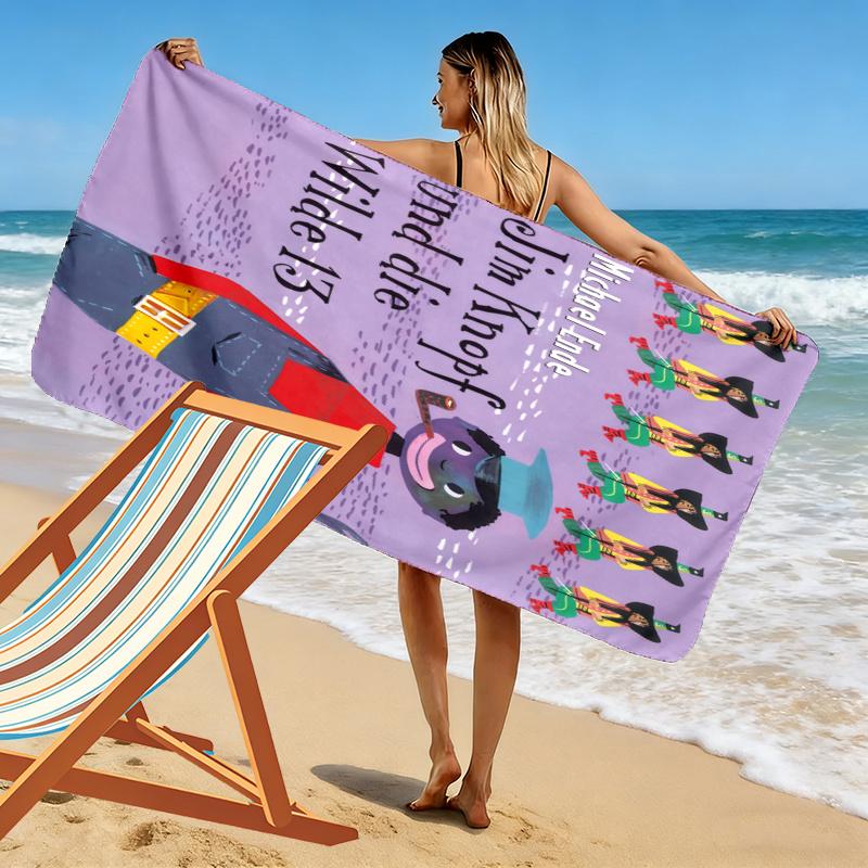 Jim Knopf Towel, Large Soft Quick Dry Towel for Beach Camping Swimming