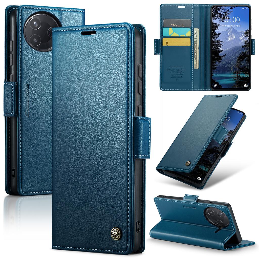 For Xiaomi Poco F7 Ultra 5G/Xiaomi Poco F7 Pro 5G Case CASEME 023 Series RFID Blocking Leather Wallet Stand Phone Cover
