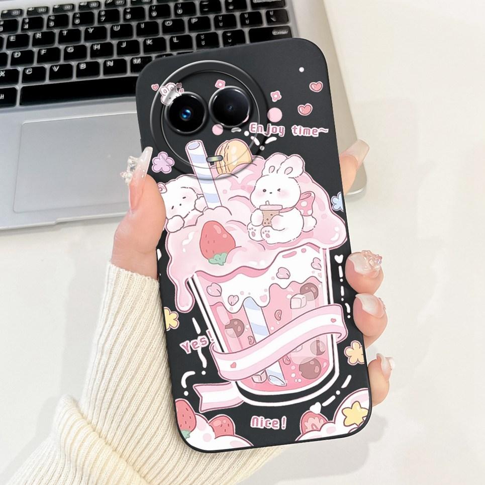 Case For Realme 11 4G 5G 11 Pro Plus 11x Phone Case RMX3780 RMX3751 RMX3636 Soft Silicone Cartoon Back Cover Camara Protection