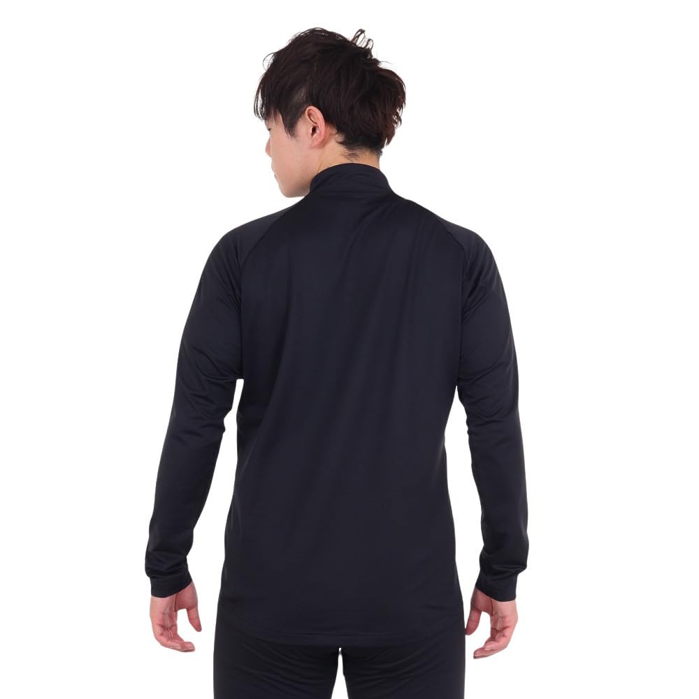 Mizuno Football Wear Stretch Fleece Easy To Move XL Half-Zip Shirt, Moisture-Wicking, Quick-Drying, In, Black, (P2MCA516)