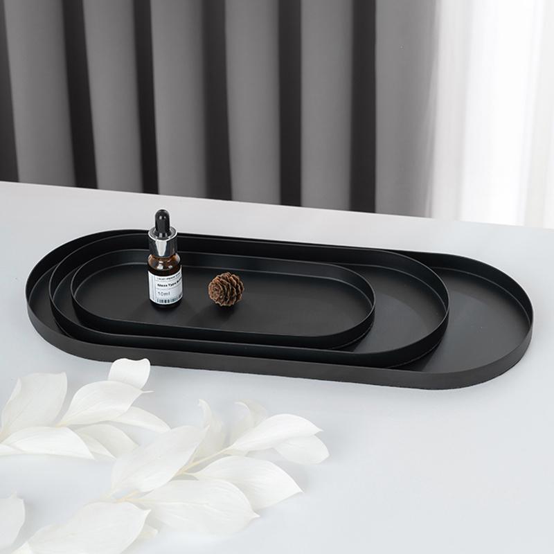 Oval Tray Jewelry Storage Trays Cake Dessert Utensil Tray Dinner Plate Breakfast Fruit Plate Tableware White Shell Plate