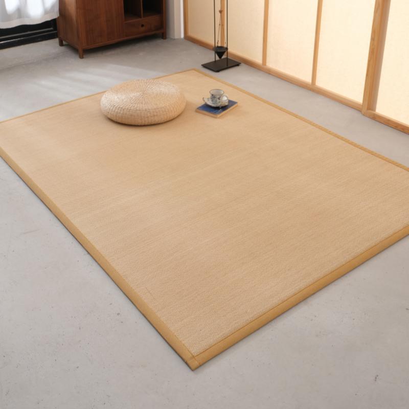 Japanese Style Tatami Floor Mat Bedroom Living Room Woven Bamboo Carpet Cool Mat Bedside Blanket Window Pad Rectangle ...