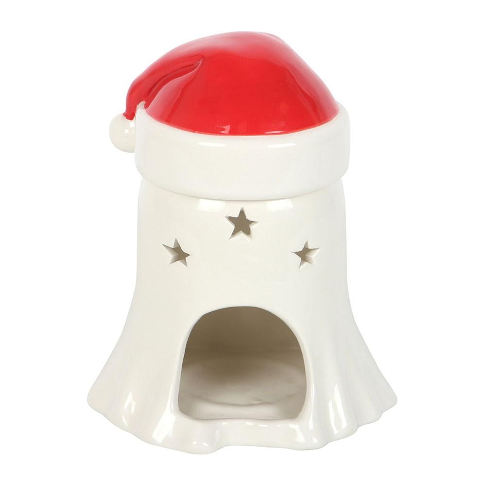 Something Different Ghost With Santa Hat Oil Burner
