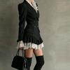 Temperament Commuter Long Sleeve Dress Color Block A-Line Mid-Length Women 2026