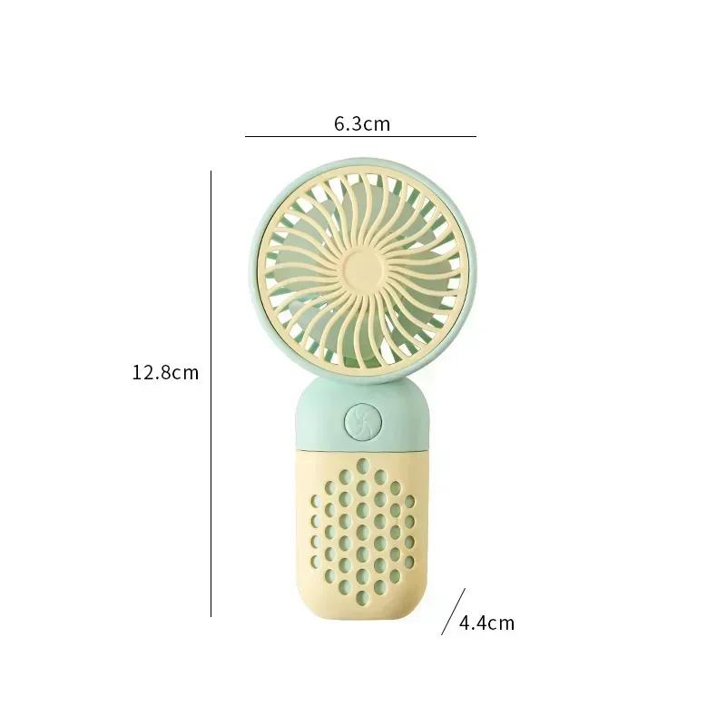 1PCS Handheld Small Fan Cute Mini USB Charging Small Fan Portable Portable Student Dormitory Desktop Small Electric Fan