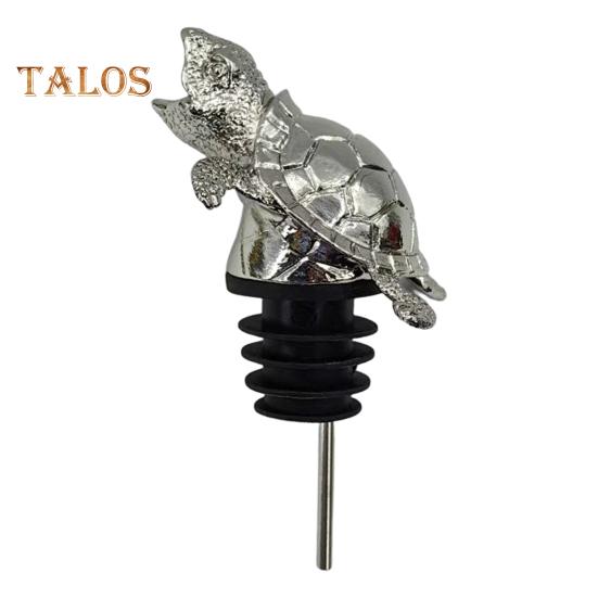 

Металлический носик для графина Turtle Wine Pourer с защитой от подтеков, элегантный барный аксессуар для красного и белого ликера серебряный