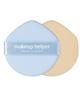 [Makeup Helper] Big Edge Aqua Blue Cushion Puffs (5 Count) (Puff_blue)