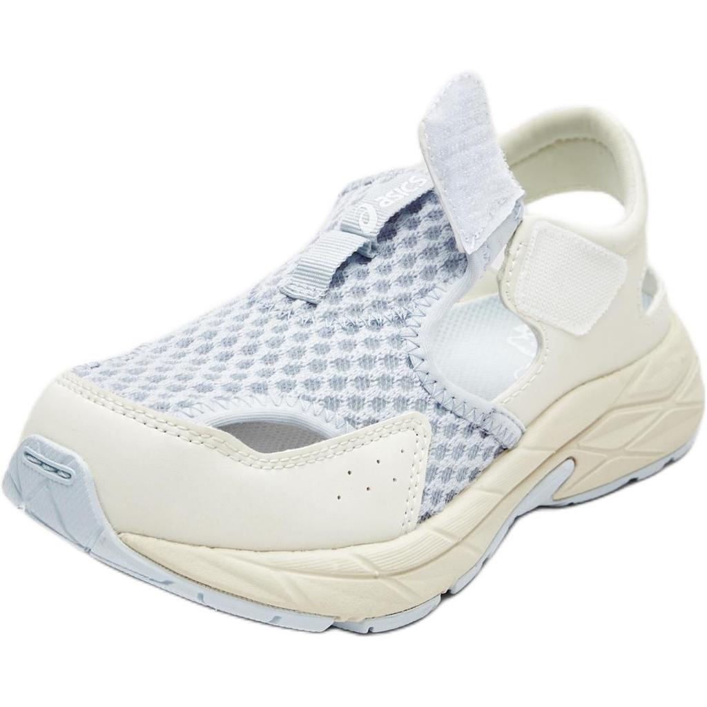 Asics Synthetic Leather Fabric Contend Summer Ps Comfortable Versatile Low Top Sandals Kids Sandals Blue Beige 1014A306-021