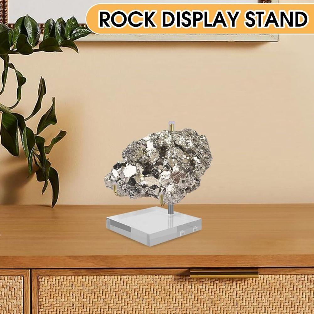 Adjustable Metal Arms Crystal Holder Soft Rubber Case Metal Mineral Rack  Shop