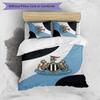 Set Lenzuola Stampato Newcastle United Football 3 Pezzi, Comodo Set Copripiumino per Camera da Letto Amico della Pelle