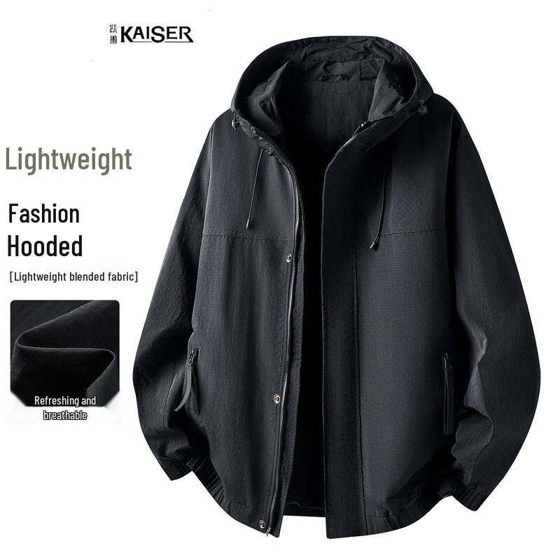 Caesar Men s Lightweight Hooded Jacket 2XL