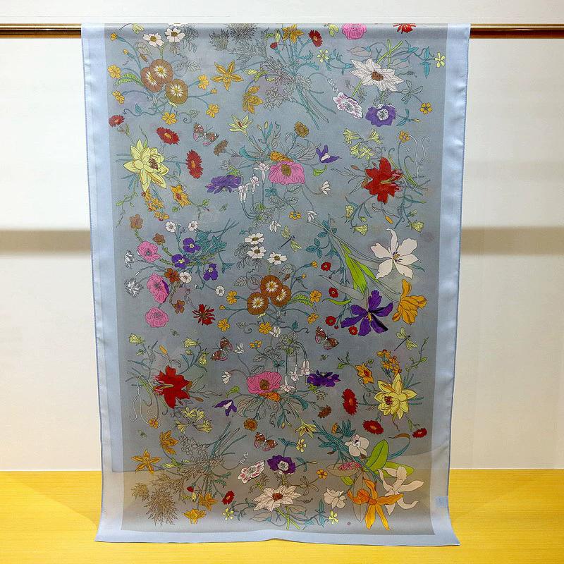 New Hangzhou 100% Natural Real Silk Scarf Women Bandana long Scarves Wrap Kerchief Luxury High Quality Hijab Echarpe pashmina