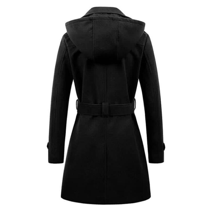 Women's Autumn and Winter Mid-length Warm and Comfortable Hooded Coat