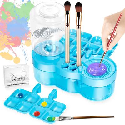 Outil Nettoyeur de Pinceaux - Laveur de Pinceaux, Distributeur d'Eau à Circulation pour Nettoyeurs de Pinceaux, Rinçage Acrylique Artistique Aquarelle pour Enfants Adultes Artistes