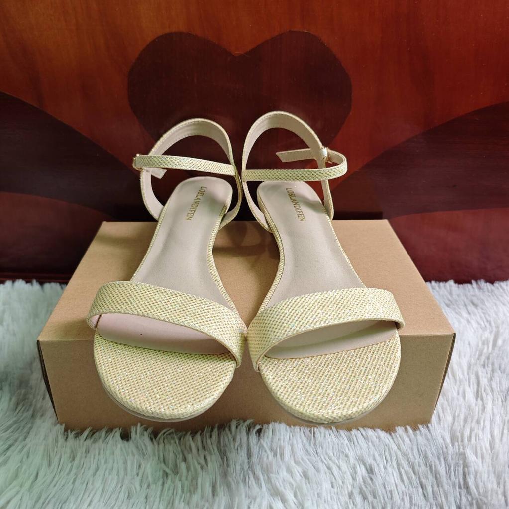 Women's Wedge Sandals Gold Silver Low Heels Open Toe Comfort Strappy Dress Ankle Strap Casual Walking Summer Party Wedding Shoes