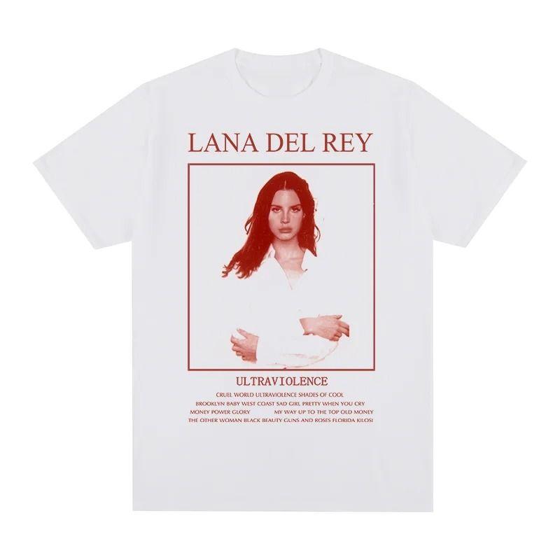Lana Del Rey Print Print TShirts Casual Sports Tshirt Short Sleeve Running Crew Neck Top Harajuku Style Clothes Womens Tee